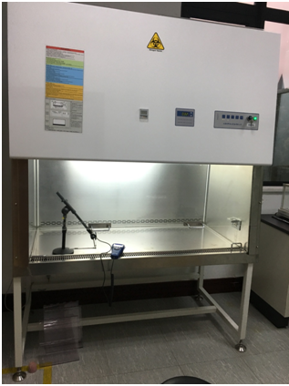 論生物安全柜流入風速的現場測試4