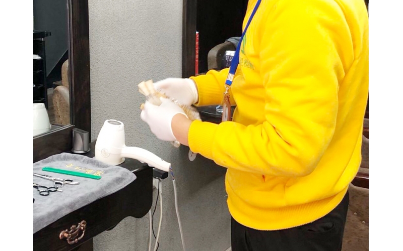 上海美發店公共場所檢測現場