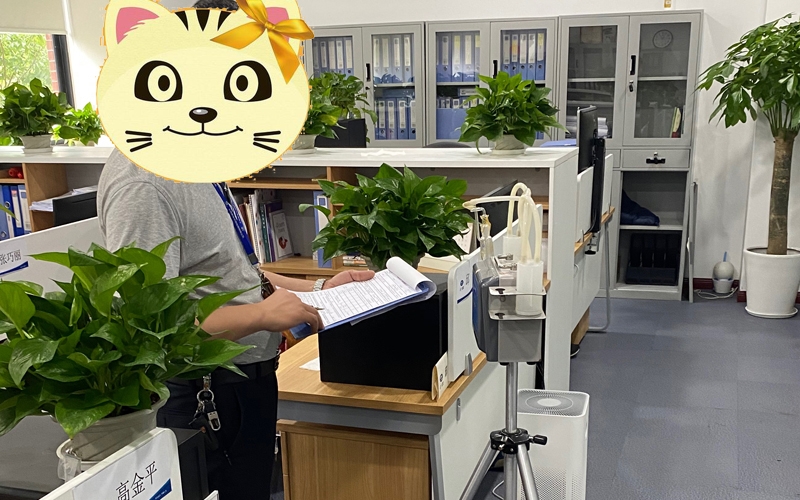 上海餐飲油煙檢測現場